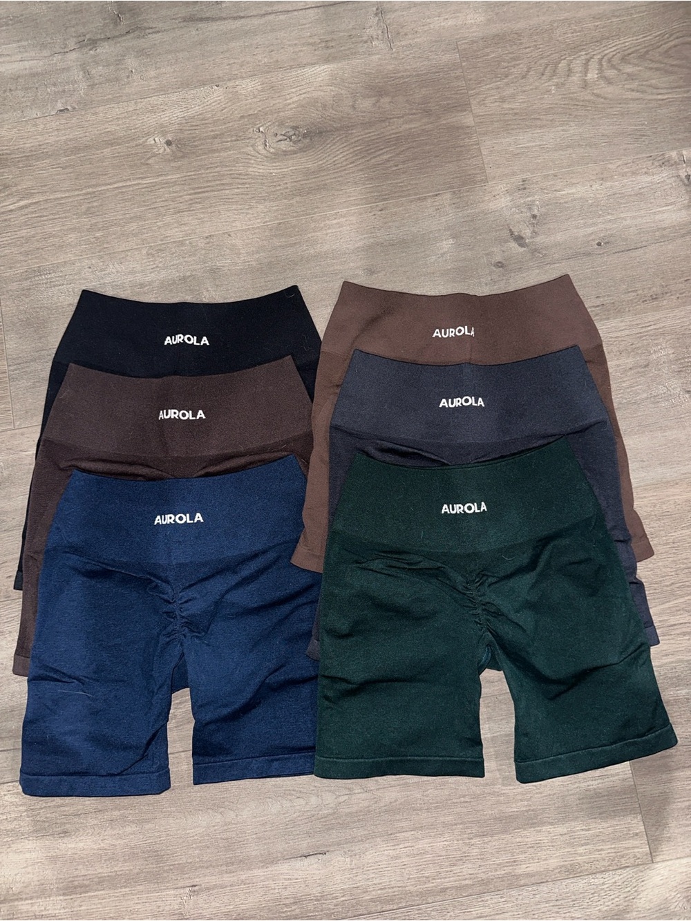 6 Pairs of AUROLA Intensify Scrunch Shorts